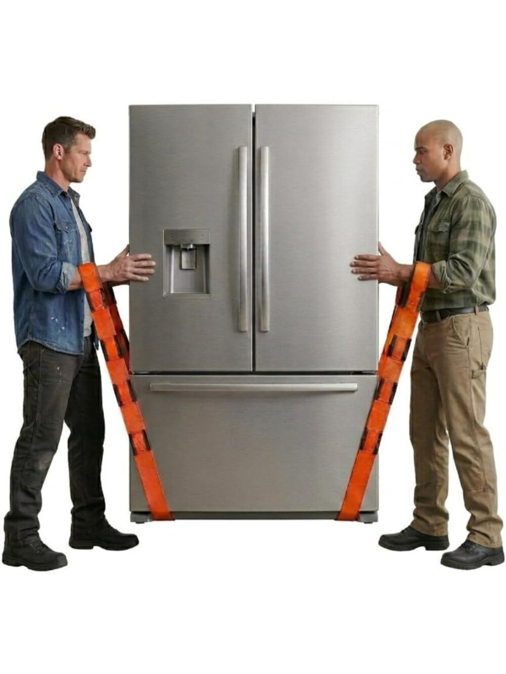 Heavy-Duty 2-Person Lifting Straps for Moving Furniture & Appliances, 800 lbs